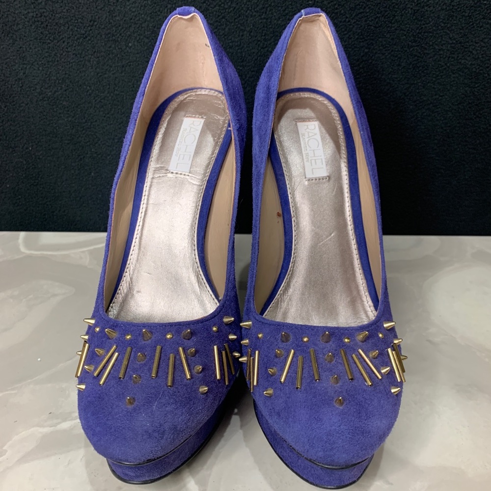 RACHEL Rachel Roy Purple Studded Heels 7.5